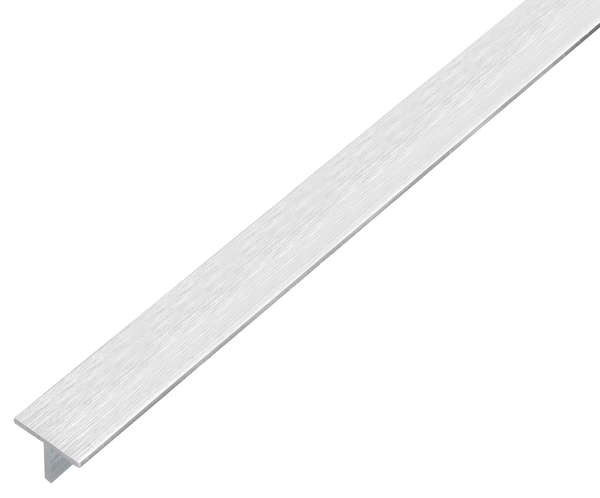Profilo a T, Materiale: alluminio, superficie: acciaio inox chiaro, larghezza: 15 mm, altezza: 15 mm, Spessore del materiale: 1,5 mm, Lunghezza: 1000 mm