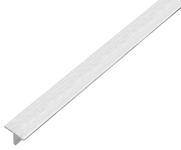 T profile, Material: Aluminium, Surface: stainless steel design, light, Width: 15 mm, Height: 15 mm, Material thickness: 1.5 mm, Length: 1000 mm
