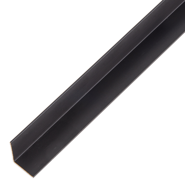 Winkelprofil, Material: Aluminium, Oberfläche: schwarz eloxiert, Breite: 15 mm, Höhe: 15 mm, Materialstärke: 1 mm, Ausführung: gleichschenklig, Länge: 2000 mm