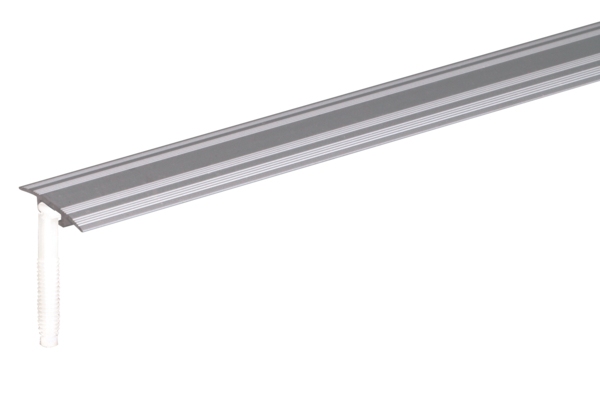 Coprisoglia per montaggio a scomparsa, Materiale: alluminio, superficie: anodizzata argento, larghezza: 32 mm, Lunghezza: 900 mm, Spessore del materiale: 1,50 mm, Con imballo self-service