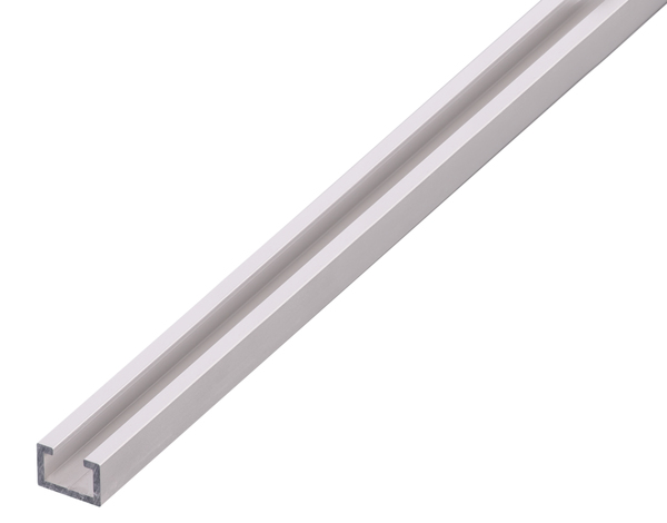 C profile, Material: Aluminium, Surface: silver anodised, Width: 17 mm, Height: 11 mm, 8 mm, Length: 2000 mm, Material thickness: 2.00 mm