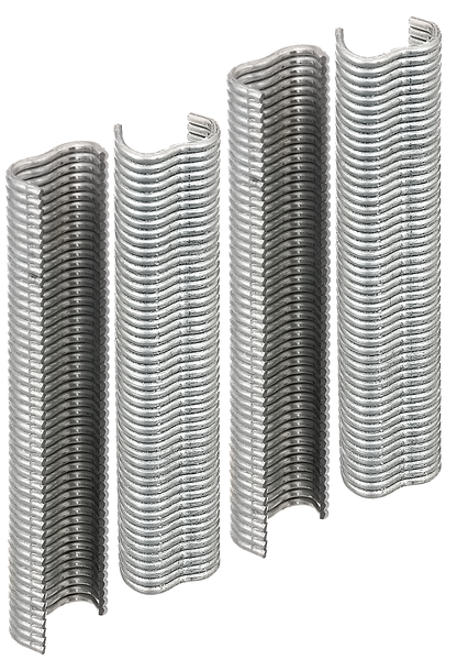 Wire staple, Material: raw steel, Surface: galvanised, Contents per PU: 200 Piece, Width: 22 mm, 15-year warranty against rusting through, Retail packaged