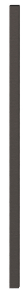 Zaunpfosten Madrid, Material: Stahl roh, Oberfläche: feuerverzinkt, anthrazit-metallic kunststoffbeschichtet, zum Aufschrauben, Länge: 1049 mm, Bodenplatte Pfosten: 100 x 100 mm, Feldhöhe: 985 mm, Pfostenstärke: 40 x 40 mm, Abstand Mitte - Mitte Loch: 70 mm, Anzahl Löcher: 4, Loch: Ø11 mm, 15 Jahre Garantie gegen Durchrosten