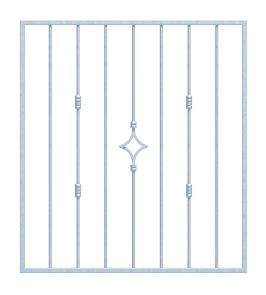 Reja para ventana tipo Hamburg a medida, para fijación en aplique o en cuadro, Material: Acero crudo, Superficie: Galvanizado en caliente pasivado, fijación en la pared, Anchura de apertura: 946 - 1195 mm, Altura de apertura: 400 - 600 mm, Anchura de apertura: 1026 - 1275 mm, Altura del marco: 400 - 600 mm, Grosor del marco: 20 x 20 mm, Ø del material de relleno: 12 mm, Número de puntos de fijación: 4, Barrote transversal: sin, 15 años de garantía contra la corrosión