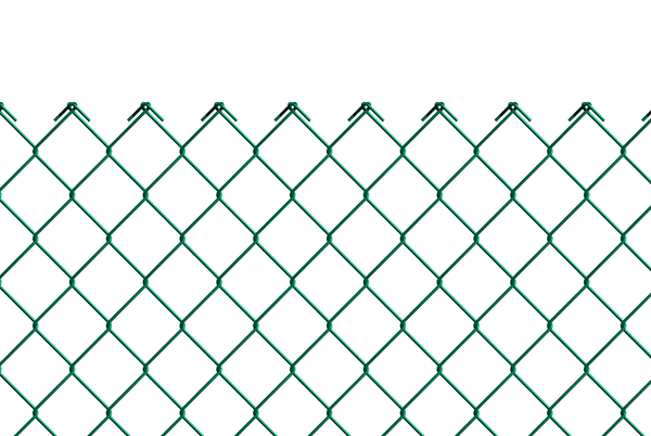 Wire mesh, type 2.8, Material: raw steel, Surface: sendzimir galvanised, green powder-coated, layered winding, Contents per PU: 15 m, Total length: 15 m, Height: 1250 mm, Mesh width: 60 x 60 mm, Material thickness: 1.60 mm, 10-year warranty against rusting through