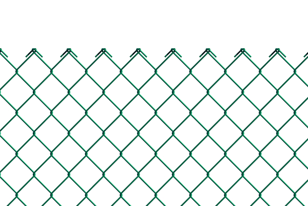 Maschendrahtgeflecht, Material: Stahl roh, Oberfläche: sendzimirverzinkt, grün kunststoffbeschichtet, Baumkuchenwicklung, Inhalt pro PE: 15 m, Gesamtlänge: 15 m, Höhe: 1500 mm, Maschenweite: 60 x 60 mm, Draht-Ø: 2,6 mm, 10 Jahre Garantie gegen Durchrosten