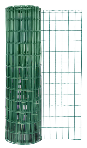 Welded mesh Fix-Clip Pro®, Material: raw steel, Surface: galvanised, green powder-coated, Contents per PU: 25 m, Length: 25 m, Height: 810 mm, Mesh width: 50 x 100 mm, Wire Ø: 2.2 mm, 10-year warranty against rusting through