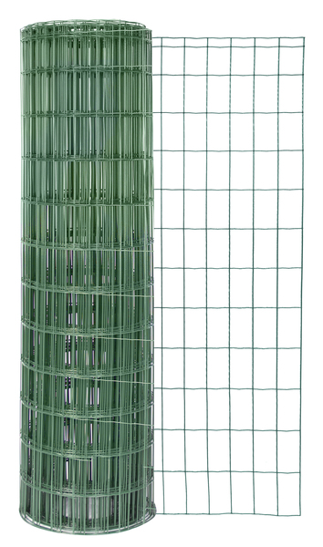 Welded mesh Fix-Clip Pro®, Material: raw steel, Surface: galvanised, green powder-coated, Contents per PU: 25 m, Length: 25 m, Height: 1020 mm, Mesh width: 50 x 100 mm, Wire Ø: 2.2 mm, 10-year warranty against rusting through