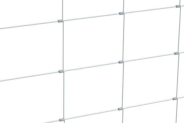Chain link fence, Material: raw steel, Surface: galvanised, Contents per PU: 50 m, Type: 100/8/15, Length: 50 m, Height: 1000 mm, Wire Ø: 1.9 / 2.4 mm, No. of horizontal wires: 8, 15-year warranty against rusting through