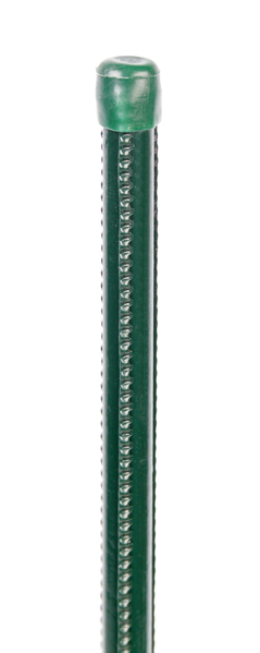 Universalstab, geriffelte Oberfläche, Material: Stahl roh, Oberfläche: grün kunststoffummantelt, Länge: 1750 mm, Pfosten-Ø: 12 mm