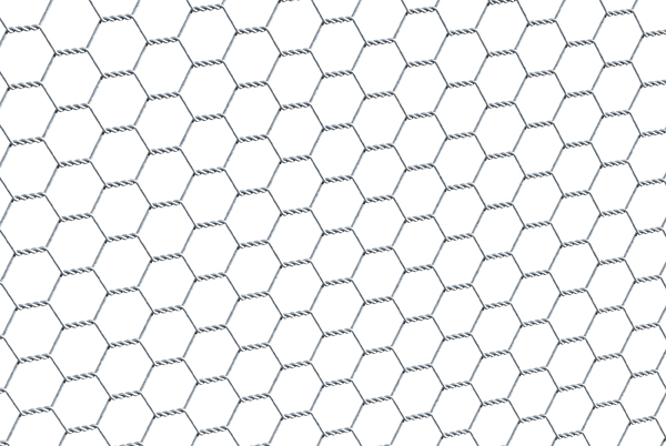 Hexagonal mesh, Material: raw steel, Surface: galvanised, Contents per PU: 10 m, Length: 10 m, Height: 500 mm, Wire Ø: 0.7 mm, 15-year warranty against rusting through