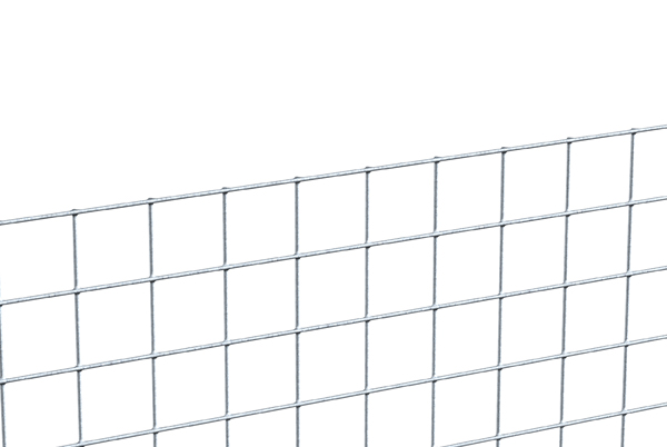 Welded mesh, Material: raw steel, Surface: galvanised, Contents per PU: 5 m, Length: 5 m, Height: 500 mm, Mesh width: 12.7 x 12.7 mm, Wire Ø: 1 mm, 10-year warranty against rusting through