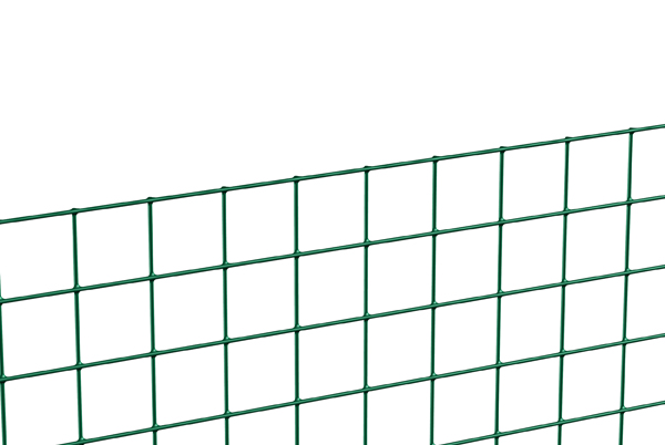 Schweißgitter, Material: Stahl roh, Oberfläche: verzinkt, grün kunststoffbeschichtet, Inhalt pro PE: 5 m, Länge: 5 m, Höhe: 1000 mm, Maschenweite: 12,7 x 12,7 mm, Draht-Ø: 1 mm, 10 Jahre Garantie gegen Durchrosten