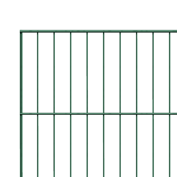 Single bar grating panel Garden, type 8/6/4, Material: raw steel, Surface: galvanised, green powder-coated RAL 6005, Width: 2000 mm, Height: 750 mm, Mesh width: 50 x 250 mm, 15-year warranty against rusting through