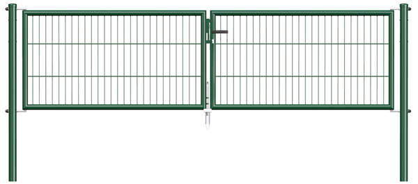 Bar grating double gate Garden