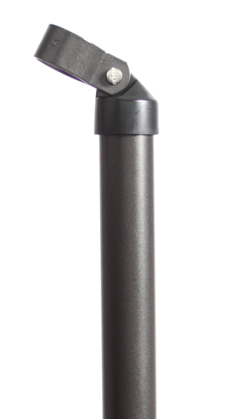 Strebe, Material: Stahl roh, Oberfläche: zinkphosphatiert, anthrazit-metallic kunststoffbeschichtet, zum Einbetonieren, Länge: 2000 mm, Rohr-Ø: 34 mm, Schellen-Ø: 38 mm, 10 Jahre Garantie gegen Durchrosten