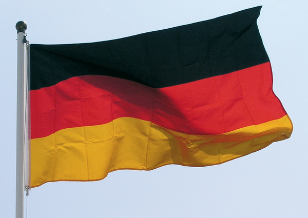 Fahne, Motiv Deutschland, Material: Polyester, Farbe: schwarz / rot / gold, Inhalt pro PE: 1 St., Breite: 1500 mm, Höhe: 900 mm, SB-verpackt