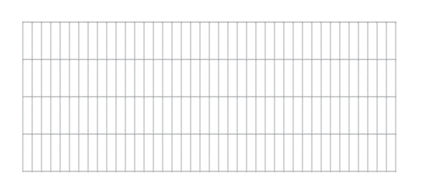 Double bar grating panel, type 6/5/6, without excess length