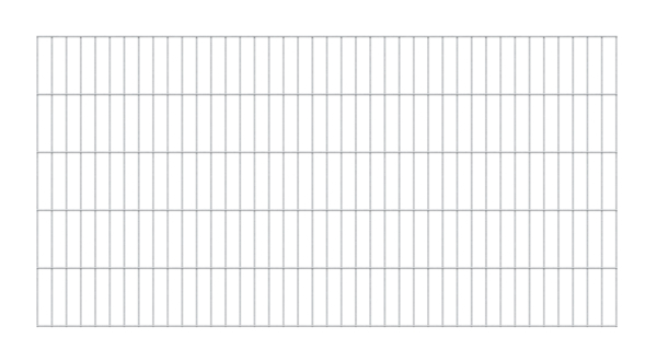 Double bar grating panel, type 6/5/6, without excess length, Material: raw steel, Surface: hot-dip galvanised, Width: 2000 mm, Height: 1000 mm, Mesh width: 50 x 200 mm, 15-year warranty against rusting through
