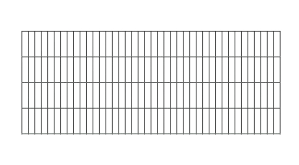 Doppelstab-Gittermatte 2 m für Dekorelemente