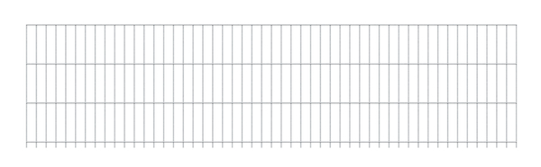 Double bar grating panel, type 6/5/6, with excess length