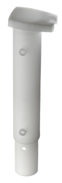 Ground sleeve for clothesline poles, Material: plastic, colour: white, Total length: 312 mm, Insertion depth: 240 mm, For posts-Ø: 42 mm