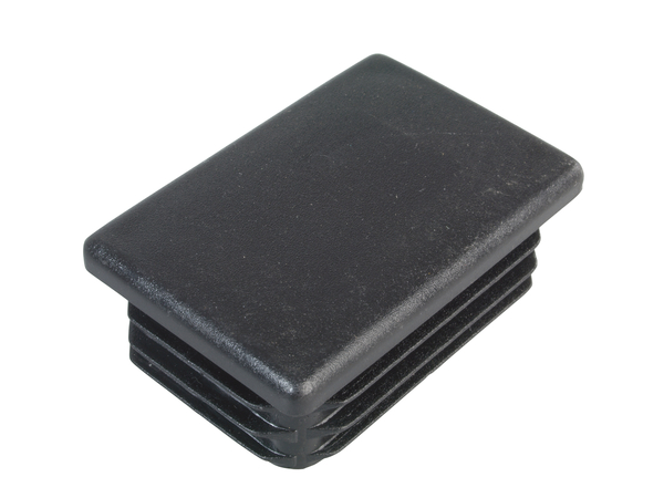Post cap for rectangular metal posts, Material: plastic, colour: black, For posts: 60 x 40 mm