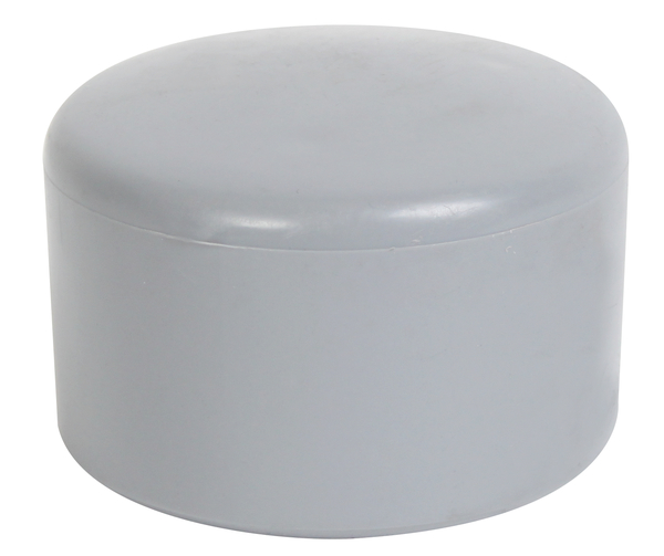 Pfostenkappe für runde Metallpfosten, Material: Kunststoff, Farbe: grau, für Pfosten-Ø: 42 mm