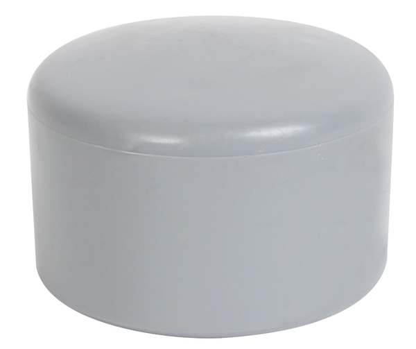 Post cap for round metal posts, Material: plastic, colour: grey, For posts-Ø: 42 mm