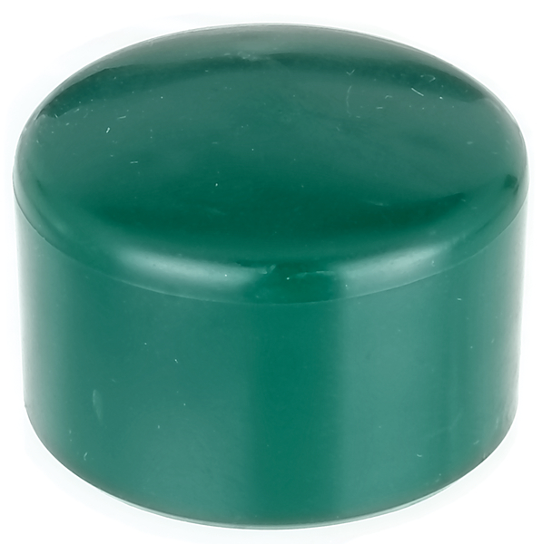 Pfostenkappe für runde Metallpfosten, Material: Kunststoff, Farbe: grün, für Pfosten-Ø: 42 mm