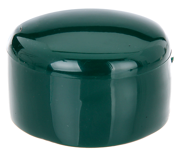 Post cap for round metal posts, Material: plastic, colour: green, For posts-Ø: 48 mm