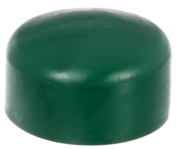 Post cap for round metal posts, Material: plastic, colour: green, For posts-Ø: 60 mm