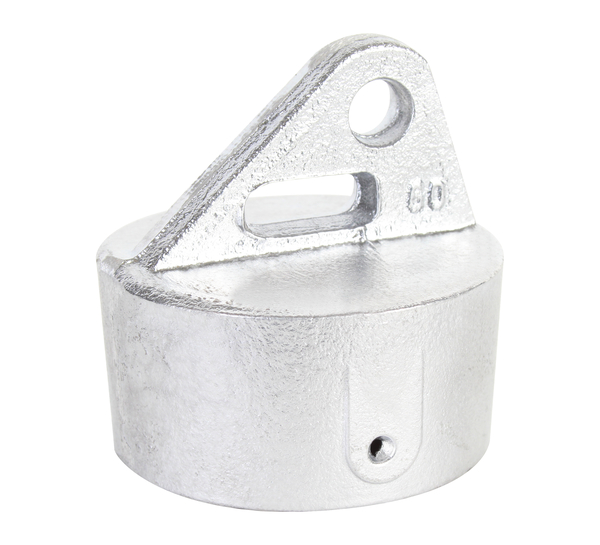 Strebenkappe, Material: Aluminium, für Rohr-Ø: 60 mm
