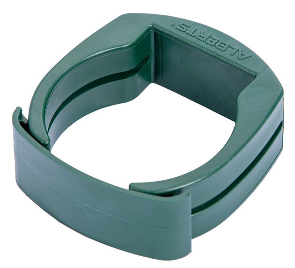 Fix-Clip Pro®, for fixing welded meshes to fence posts, Material: plastic, colour: green, Contents per PU: 3 Piece, Length: 69 mm, Width: 69 mm, Height: 25 mm, For posts-Ø: 60 mm