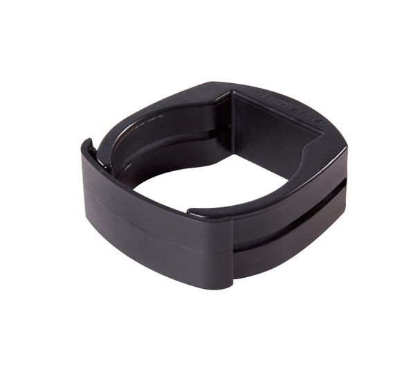Fix-Clip Pro®, zur Befestigung von Schweißgittern an Zaunpfosten, Material: Kunststoff, Farbe: schwarz, Inhalt pro PE: 3 St., Länge: 69 mm, Breite: 69 mm, Höhe: 25 mm, für Pfosten-Ø: 60 mm