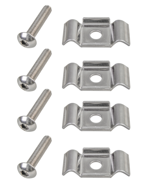 Accessory kit for square posts, Material: stainless steel, Contents per PU: 4 Piece