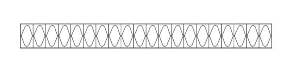 Dekorelement Design Eleganz, Material: Stahl roh, Oberfläche: verzinkt, anthrazit kunststoffbeschichtet RAL 7016, Breite: 2000 mm, Höhe: 200 mm, Materialstärke: 6,00 mm, 15 Jahre Garantie gegen Durchrosten