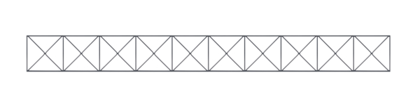 Dekorelement Design Nexus, Material: Stahl roh, Oberfläche: verzinkt, anthrazit kunststoffbeschichtet RAL 7016, Breite: 2000 mm, Höhe: 200 mm, Materialstärke: 6,00 mm, 15 Jahre Garantie gegen Durchrosten