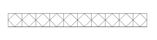 Dekorelement Design Bergen, Material: Stahl roh, Oberfläche: verzinkt, anthrazit kunststoffbeschichtet RAL 7016, Breite: 2500 mm, Höhe: 200 mm, Materialstärke: 6,00 mm, 15 Jahre Garantie gegen Durchrosten