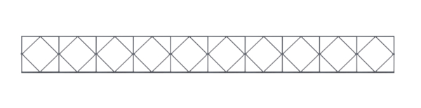 Dekorelement Design Bergen, Material: Stahl roh, Oberfläche: verzinkt, anthrazit kunststoffbeschichtet RAL 7016, Breite: 2000 mm, Höhe: 200 mm, Materialstärke: 6,00 mm, 15 Jahre Garantie gegen Durchrosten
