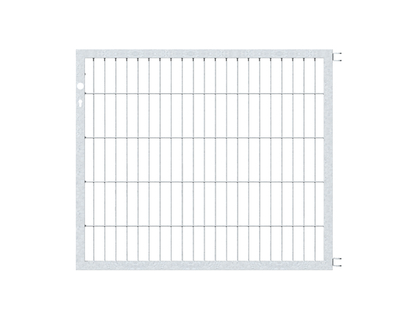 Gate leaf Flexo, Type 6/5/6, Material: raw steel, Surface: hot-dip galvanised passivated, Nominal width: 1250 mm, Height: 1000 mm, Frame width: 1175 mm, Frame thickness: 40 x 40 mm, Mesh width: 50 x 200 mm, 15-year warranty against rusting through
