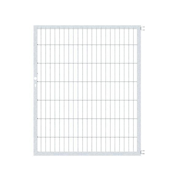 Gate leaf Flexo, Type 6/5/6, Material: raw steel, Surface: hot-dip galvanised passivated, Nominal width: 1250 mm, Height: 1400 mm, Frame width: 1175 mm, Frame thickness: 40 x 40 mm, Mesh width: 50 x 200 mm, 15-year warranty against rusting through