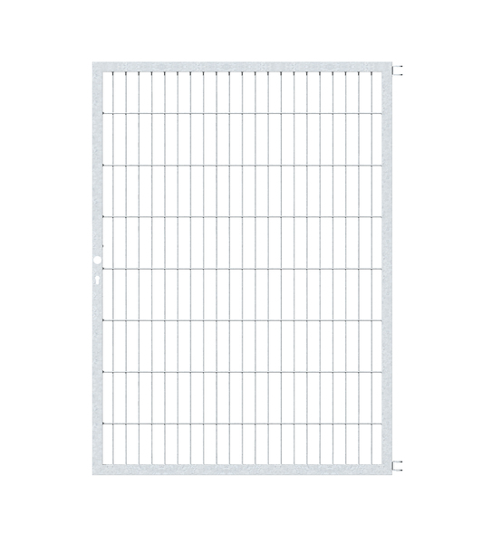 Gate leaf Flexo, Type 6/5/6, Material: raw steel, Surface: hot-dip galvanised passivated, Nominal width: 1250 mm, Height: 1600 mm, Frame width: 1175 mm, Frame thickness: 40 x 40 mm, Mesh width: 50 x 200 mm, 15-year warranty against rusting through