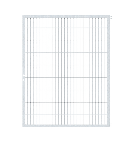 Gate leaf Flexo, Type 6/5/6, Material: raw steel, Surface: hot-dip galvanised passivated, Nominal width: 1500 mm, Height: 1800 mm, Frame width: 1425 mm, Frame thickness: 40 x 40 mm, Mesh width: 50 x 200 mm, 15-year warranty against rusting through