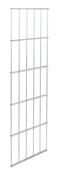 Seitengitter Cluster, Typ 6/5/6, Material: Stahl roh, Oberfläche: feuerverzinkt, Breite: 250 mm, Höhe: 1000 mm, Maschenweite: 50 x 200 mm, 15 Jahre Garantie gegen Durchrosten