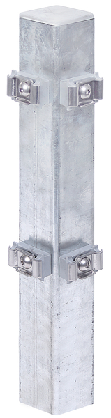 Corner post incl. clamping plate, drilling distance 400 mm