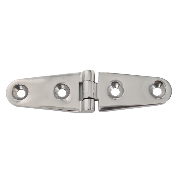 Cerniera, con fori per viti incassate, Materiale: acciaio inox, V4A / AISI 316 / DIN 1.4401, Contenuto per U.I.: 1 Pz., lunghezza: 25 mm, larghezza: 100 mm, Spessore del materiale: 4,00 mm, Numero di fori: 4, Foro: Ø5,5 mm, Con imballo self-service