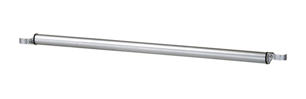 Barrier system Plus 7, traverse bars, Material: raw steel, Surface: hot-dip galvanised, Width from middle to middle of post: 2000 mm, Tube Ø: 60 mm