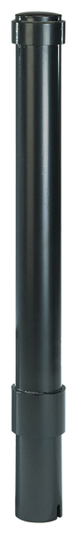 Bollard Format, Material: raw steel, Surface: hot-dip galvanised, powder-coated anthracite-metallic, for setting in concrete, Post dia.: 115 mm, Height above ground: 1000 mm, Total length of post: 1500 mm