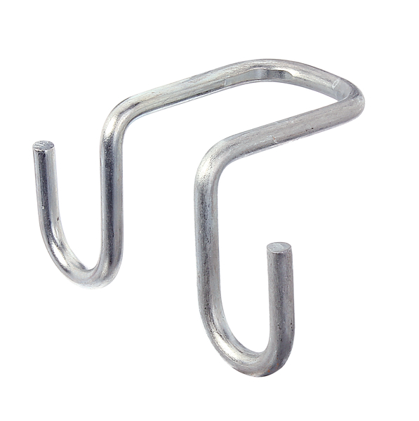 Ladder hook, in two sizes, Material: raw steel, Surface: sendzimir galvanised, Contents per PU: 2 Piece, Internal width: 30 mm, Depth: 60 / 82 mm, Diameter: 6 mm, Retail packaged
